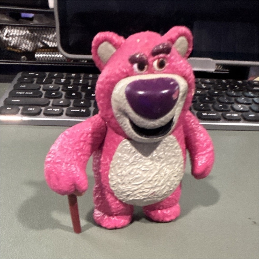 Disney/Pixar Toy Story Lotso Lots-o'-Huggin' Bear Pink Figure w/ Cane 3 in